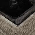 Miniatyrbillede 11 af 11: vidaXL havestole med hynder 2 stk. 40x40x43 cm polyrattan grå