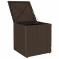 Miniatyrbillede 6 af 11: vidaXL havestole med hynder 2 stk. 40x40x43 cm polyrattan brun