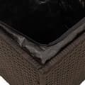 Miniatyrbillede 11 af 11: vidaXL havestole med hynder 2 stk. 40x40x43 cm polyrattan brun