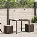 Miniatyrbillede 2 af 11: vidaXL havestole med hynder 2 stk. 40x40x43 cm polyrattan brun