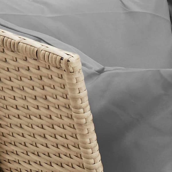 vidaXL havesofa med hynder polyrattan beige