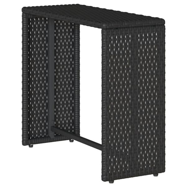 vidaXL sofasæt til haven 5 dele med hynder stabelbar polyrattan sort