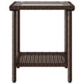 Miniatyrbillede 9 af 11: vidaXL havesofa med bord og hynder L-formet polyrattan brun