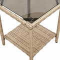 Miniatyrbillede 11 af 11: vidaXL havesofa med bord og hynder L-formet polyrattan beige