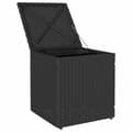 Miniatyrbillede 6 af 11: vidaXL havestole med hynder 2 stk. 40x40x43 cm polyrattan sort