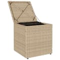Miniatyrbillede 6 af 11: vidaXL havestole med hynder 2 stk. 40x40x43 cm polyrattan beige
