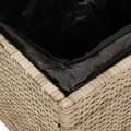 Miniatyrbillede 11 af 11: vidaXL havestole med hynder 2 stk. 40x40x43 cm polyrattan beige