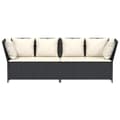 Miniatyrbillede 5 af 11: vidaXL havesofa med hynder polyrattan sort