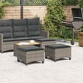 Miniatyrbillede 4 af 10: vidaXL havestole med hynder 2 stk. 55x55x36 cm polyrattan grå