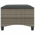 Miniatyrbillede 5 af 10: vidaXL havestole med hynder 2 stk. 55x55x36 cm polyrattan grå