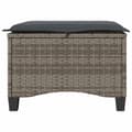 Miniatyrbillede 6 af 10: vidaXL havestole med hynder 2 stk. 55x55x36 cm polyrattan grå