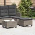 Miniatyrbillede 2 af 10: vidaXL havestole med hynder 2 stk. 55x55x36 cm polyrattan grå