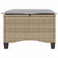 Miniatyrbillede 6 af 10: vidaXL haveskamler 2 stk. med hynder 55x55x36 cm polyrattan beige