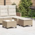 Miniatyrbillede 2 af 10: vidaXL haveskamler 2 stk. med hynder 55x55x36 cm polyrattan beige