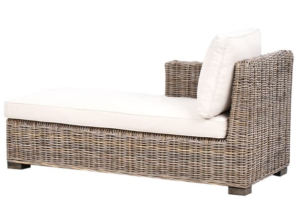 Hagesofa Naturlig Rotting 3 Seter Vevd Flettet Kurvsofa Tradisjonell Stil