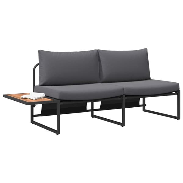 vidaXL Antracit Metal Pladser til mange Udendørs sofa Rektangulær