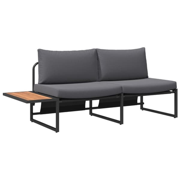 vidaXL Antracit Metal Pladser til mange Udendørs sofa Rektangulær