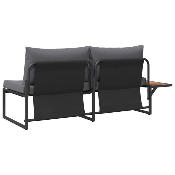vidaXL Antracit Metal Pladser til mange Udendørs sofa Rektangulær