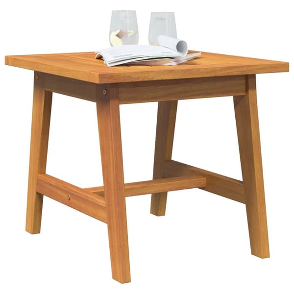 vidaXL Brun Massivt akacietræ Medium Holdbar Akacietræ Side Table