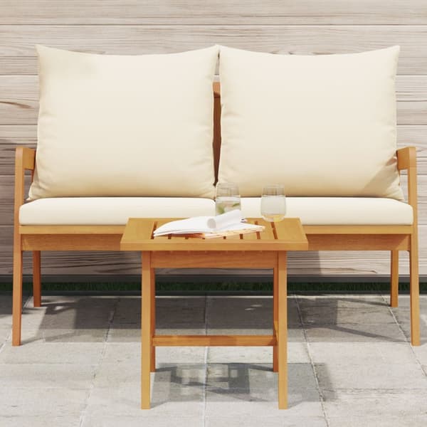 vidaXL Brun Massivt akacietræ Medium Holdbar Akacietræ Side Table
