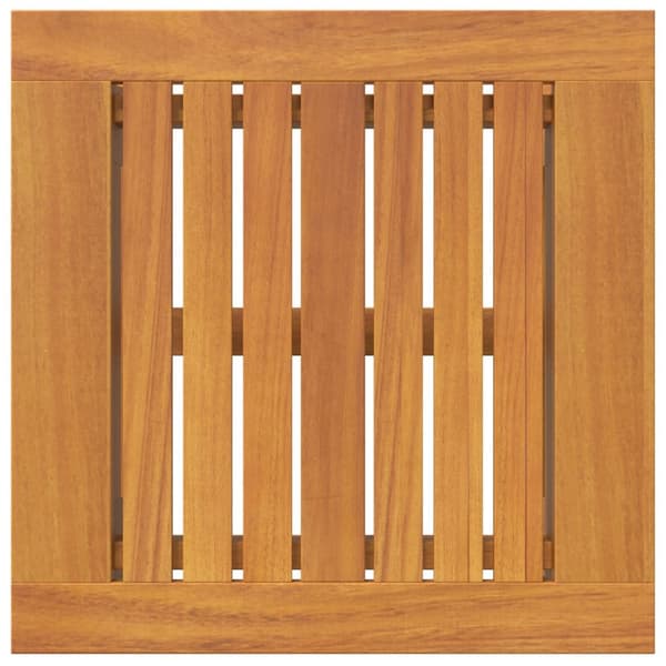 vidaXL Brun Massivt akacietræ Medium Holdbar Akacietræ Side Table