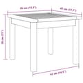 Miniatyrbilde 11 av 11: vidaXL Sidebord 45x45x38 cm Massivt Akasietre