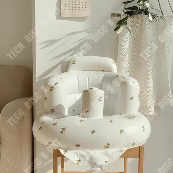 TD® Portable Baby Sit and Stand Badpall Anti-fall Stol Baby Learning Seat Hopfällbar uppblåsbar soffa