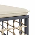 Miniatyrbild 7 av 9: Loungegrupp 3 delar med dynor antracit konstrotting