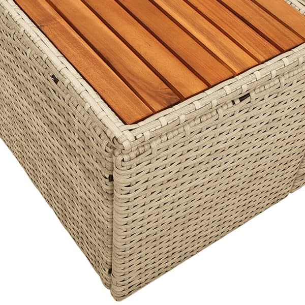 2-sits trädgårdsoffa med kuddar Beige Poly Rattan
