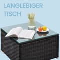 Miniatyrbild 4 av 5: Trädgårdsmöbelset, SONGMICS GGF005B04, 60x173x66 cm, Svart-Grå