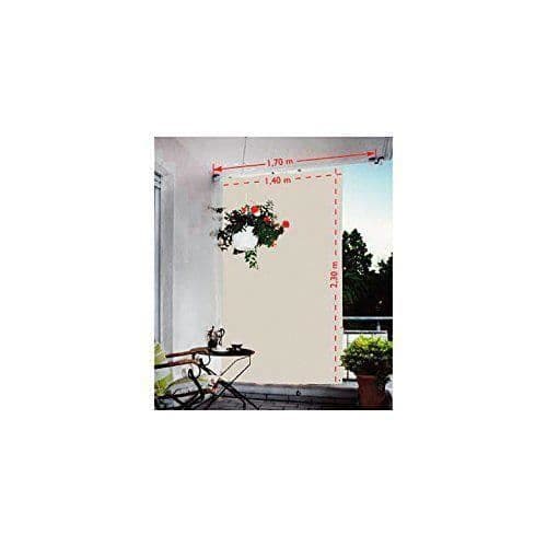 Floracord Flora Cord redo till-77-67-00P vertikal sol 230x 140cm Med tillbehör, silvergrå - 05-77-67-00P