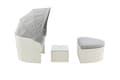 Miniatyrbillede 4 af 8: FURNLUX UDENDØRS SOFA PADOVA GRÅ & HVID 153CM
