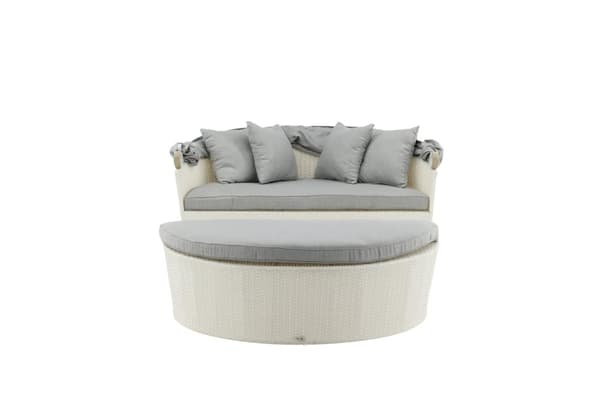 FURNLUX UDENDØRS SOFA PADOVA GRÅ & HVID 153CM