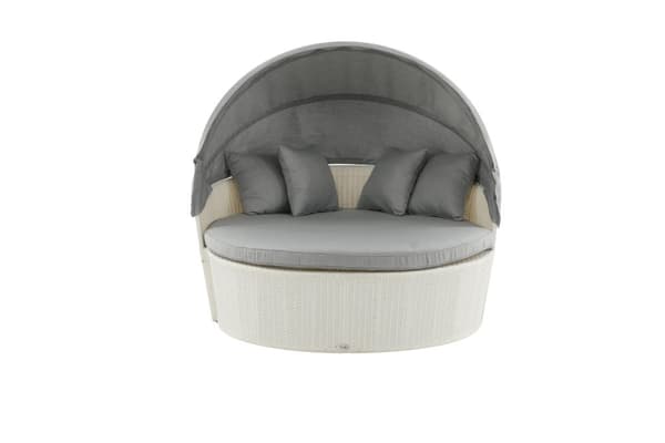 FURNLUX UTESOFFA PADOVA GRÅ & VIT 153CM