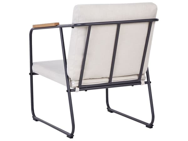 Trädgårdsgrupp med bord för 4 personer VEZZANA Metall Ljusbeige Lumarko!