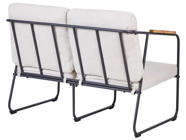 Trädgårdsgrupp med bord för 4 personer VEZZANA Metall Ljusbeige Lumarko!