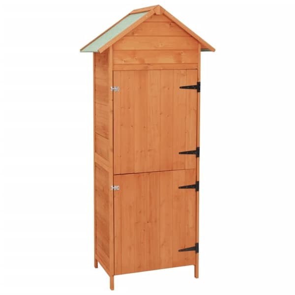 vidaXL Puutarhan Varastokaappi ruskea 42,5 x 64 x 190 cm