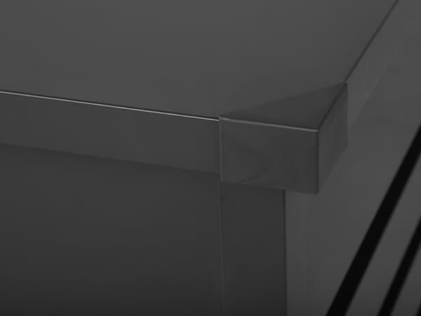Ulkosäilytyslaatikko grafiitinharmaa teräs 132 x 62 x 64 cm lukittava 400 L vedenpitävä moderni tyyli