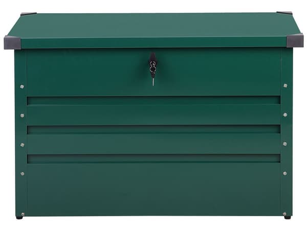 Udendørs Opbevaringsboks Grøn Galvaniseret Stål 300 L Industrihave