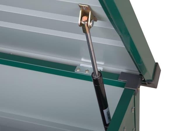 Udendørs Opbevaringsboks Grøn Galvaniseret Stål 300 L Industrihave