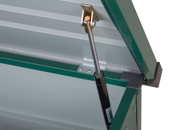 Udendørs Opbevaringsboks Grøn Galvaniseret Stål 400 L Industrihave