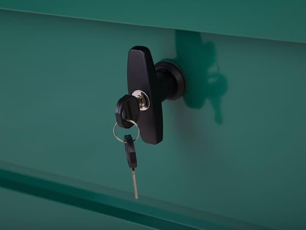 Udendørs Opbevaringsboks Grøn Galvaniseret Stål 600 L Industrihave