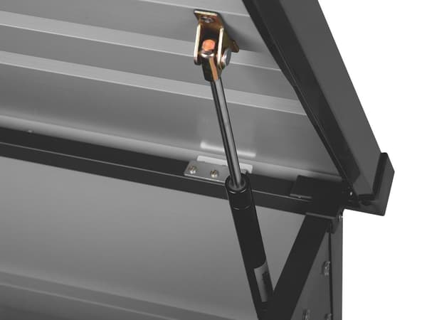 Udendørs Opbevaringsboks Grå Galvaniseret Stål 600 L Industrihave