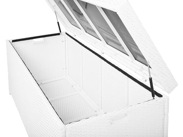 Utomhus Dynlåda Vit Konstrotting Trädgård Kudde 158 x 63 cm