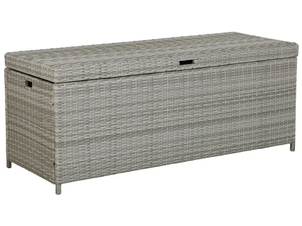 Utomhus Dynlåda Grå Konstrotting Trädgård Kudde 158 x 63 cm