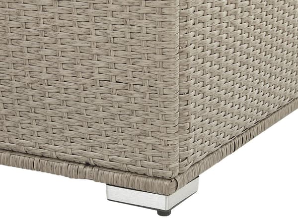 Utomhus Dynlåda Beige Konstrotting Trädgård Kudde 155 x 75 cm