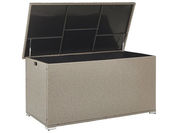 Utomhus Dynlåda Beige Konstrotting Trädgård Kudde 155 x 75 cm