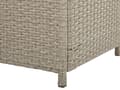 Miniatyrbillede 8 af 9: Hyndeboks Beige Grå Polyrattan 126 x 46 cm Dekorativ Kæmpe Opbevaringsboks til Hynder og Havepuder Udendørs Terrasse Have Tilbehør