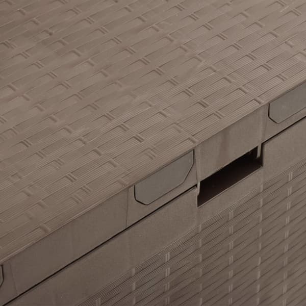 vidaXL Dynbox brun 114x47x60 cm