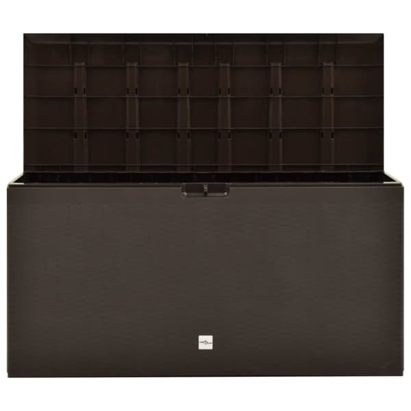 vidaXL opbevaringskasse til haven 114x47x60 cm brun